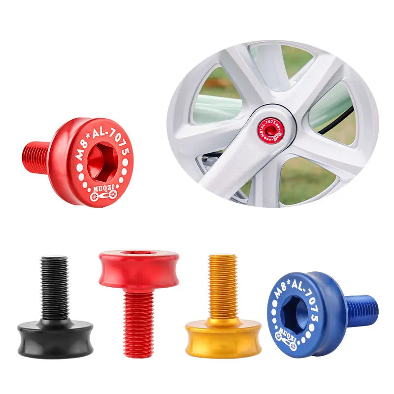 MUQZI Bicycle Square Hole Bottom Bracket Bolt Waterproof Sealed Bolt M8 Bike Crankset Screw