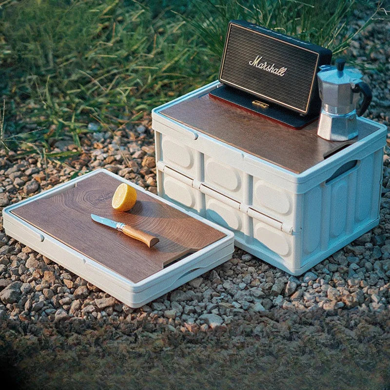 Multi Functional Camping Outdoor Storage Box Car Trunk Storage Box Foldable Plastic Box