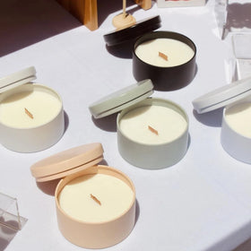 8 oz Seamless Round Empty Tinplate Metal Jar Household Soy Wax Candle Industrial Use Packaging