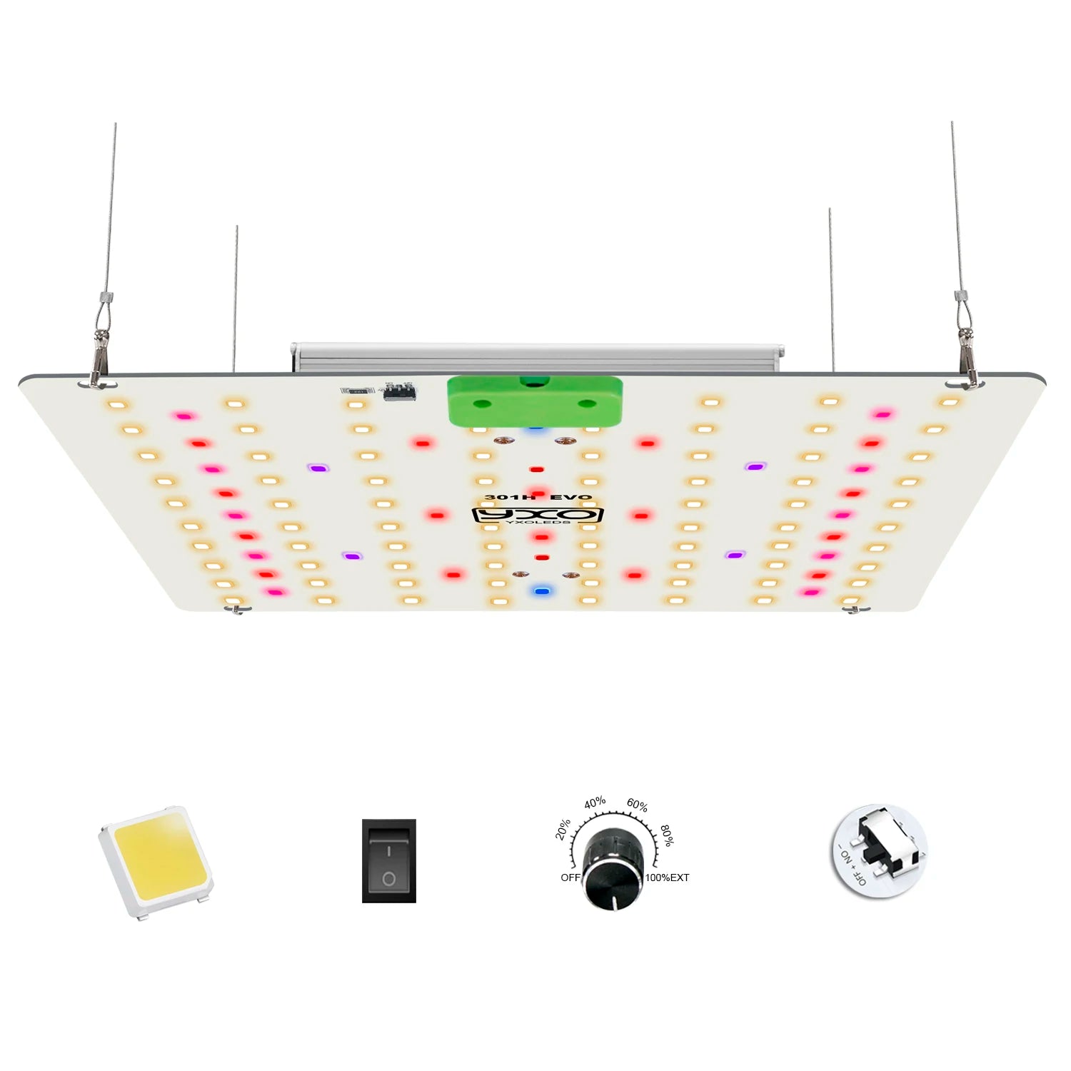 LM301H EVO LED Grow Light with 120W 3500K IR Grow Light Hydroponic Gardening Indoor Plant Grow Lights
