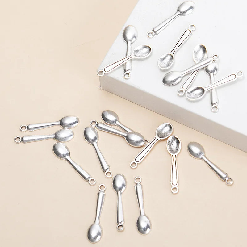 Hot Sale 50PCS Mini Metal Kitchen Cooking Charms for Pendant Earring Bracelet Necklace Keychain Jewelry Making Craft