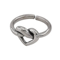 925 Silver Retro Personality love Ring Female Network Red Open Ring Student Simple Versatile Food Ring