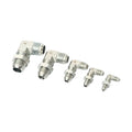 Thread Threaded Fitting Hydraulic Adapter Fitting High Pressure Male JIC 37 Flare Fitting Bulkhead Locknut 90 Degree Connector
