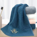 Terry Hotel Bathroom Shower Home Used Towels Custom Embroidered Logo100% Cotton Face Hand Bath Towel