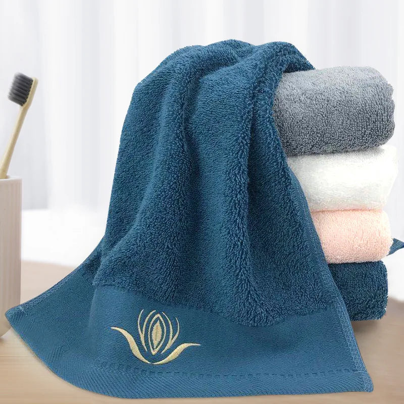 Terry Hotel Bathroom Shower Home Used Towels Custom Embroidered Logo100% Cotton Face Hand Bath Towel