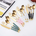 2022 Wholesale Stainless Steel Cutlery 4pcs Plastic Handle for Wedding Flatware Set
