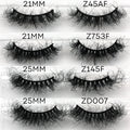 Z57AF-21 20mm 25MM Eyelashes Wholesale Full Strip 4d Lashes 3d Natural Fluffy Eyelashes Wholesale Box Vendor