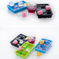 2 in 1 Eco Friendly Silicone Kitchen Accessory Mini Cube Shaped 6 Square Ice Cube Tray