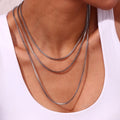 Tarnish Free Jewelry Set Stainless Steel Box Chain 18k Gold Plated Choker Waist Body Jewelry Set