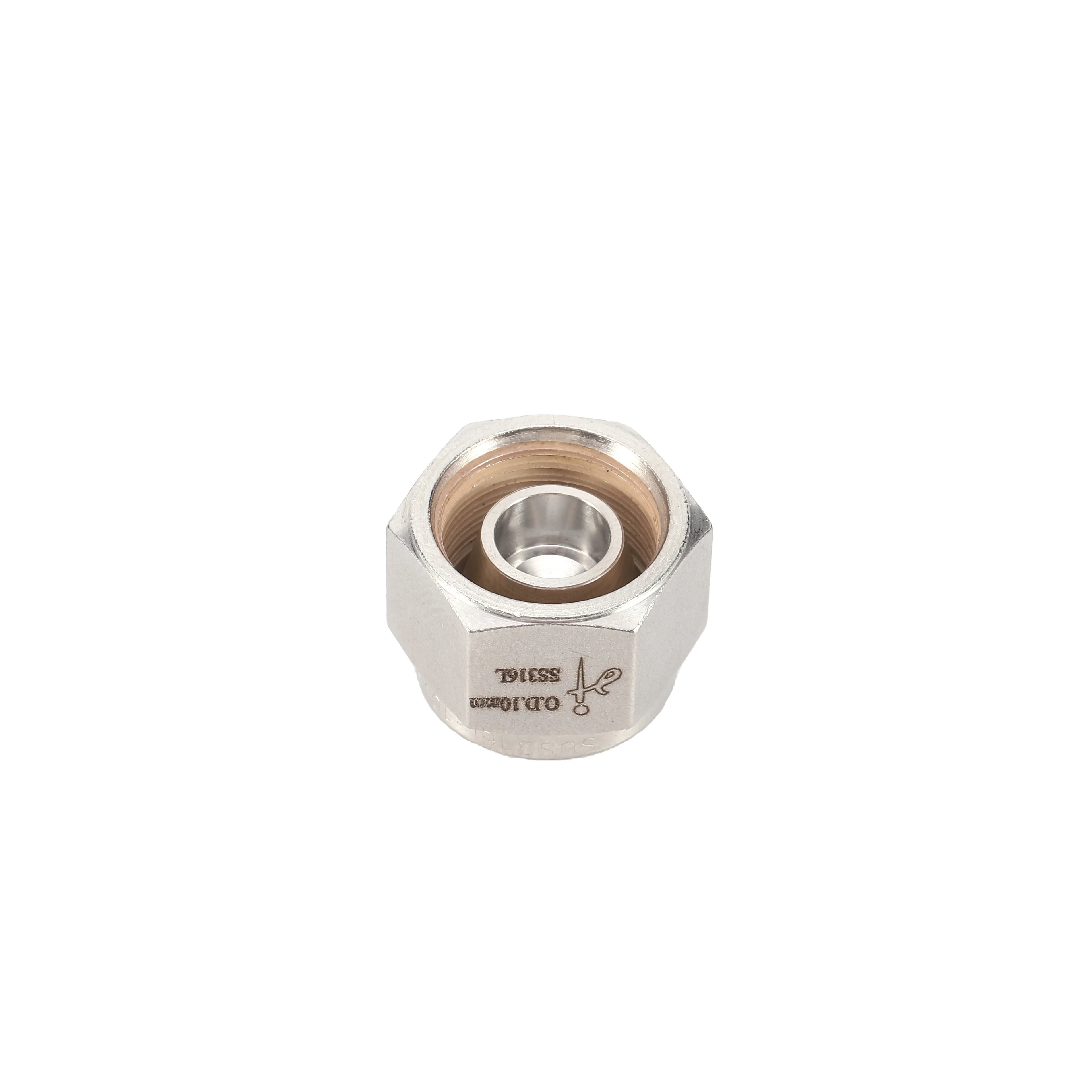 Hex NPT  Threaded Fittings Compression /Swagelok Fittings 304 Stainless Steel Female Nuts