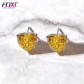 Women Pure Silver Jewelry Crushed Iced Earrings Fashion 925 Silver Stud Earrings