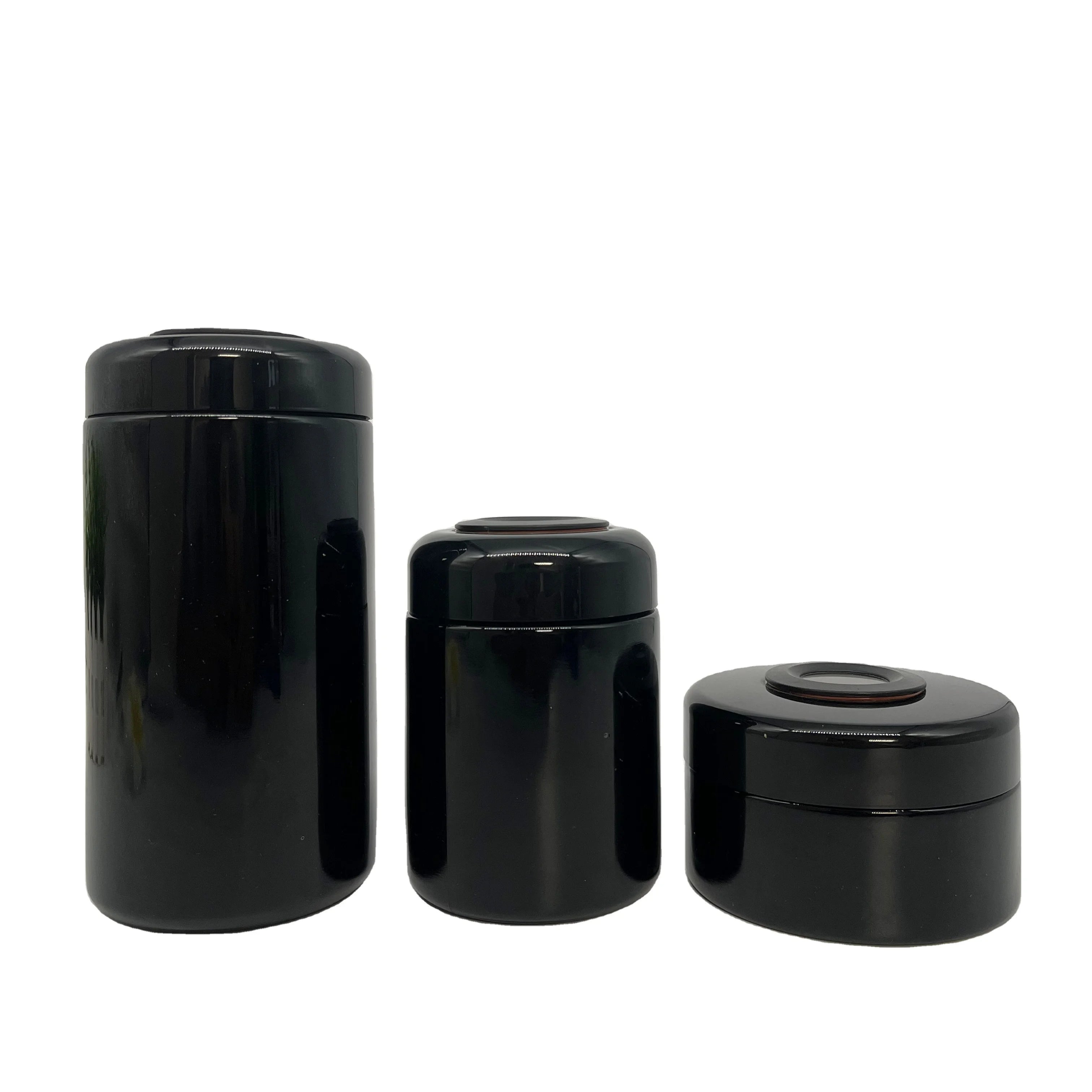 Uv Stash Jar Violet Airtight Glass Cream Jar 50ml 100ml 100% Natural Dark Violet Glass Jars  Bottle for Uv protection