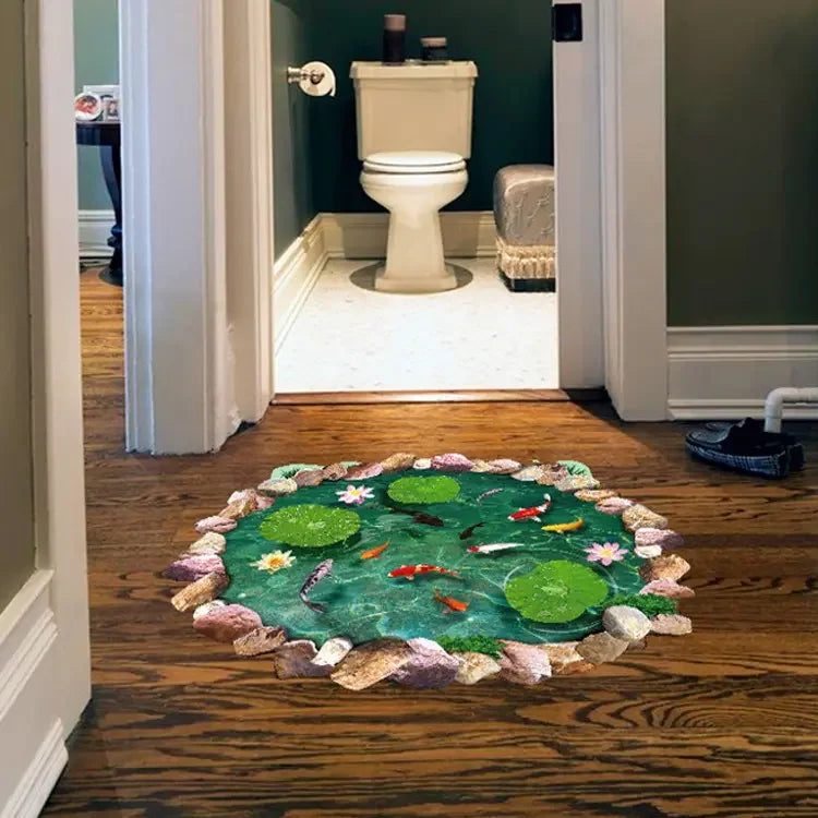 Anti-slip 3d Removable Waterproof Floor Tiles Stickers Vinyl Pvc Advertising Stickers