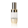 Luxury 30ml Round Skincare Serum Lotion Bottle Cosmetic Bottle with Gold Lotion Pump