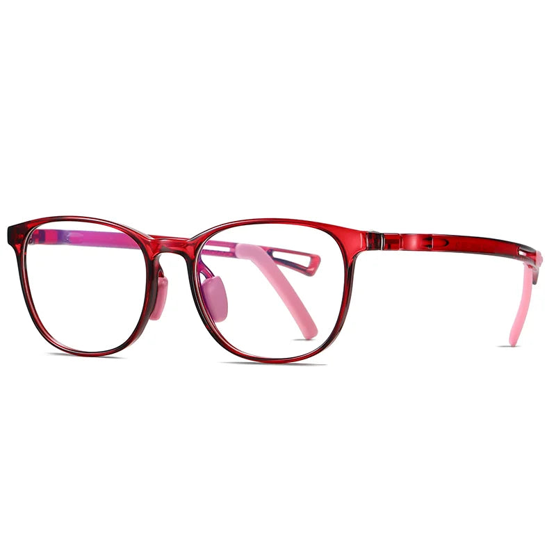 TR90 Kids Eyeglasses Frames Blue Light Blocking Eye Glasses Light Optical Frame for Boys and Girls Children Eyewear