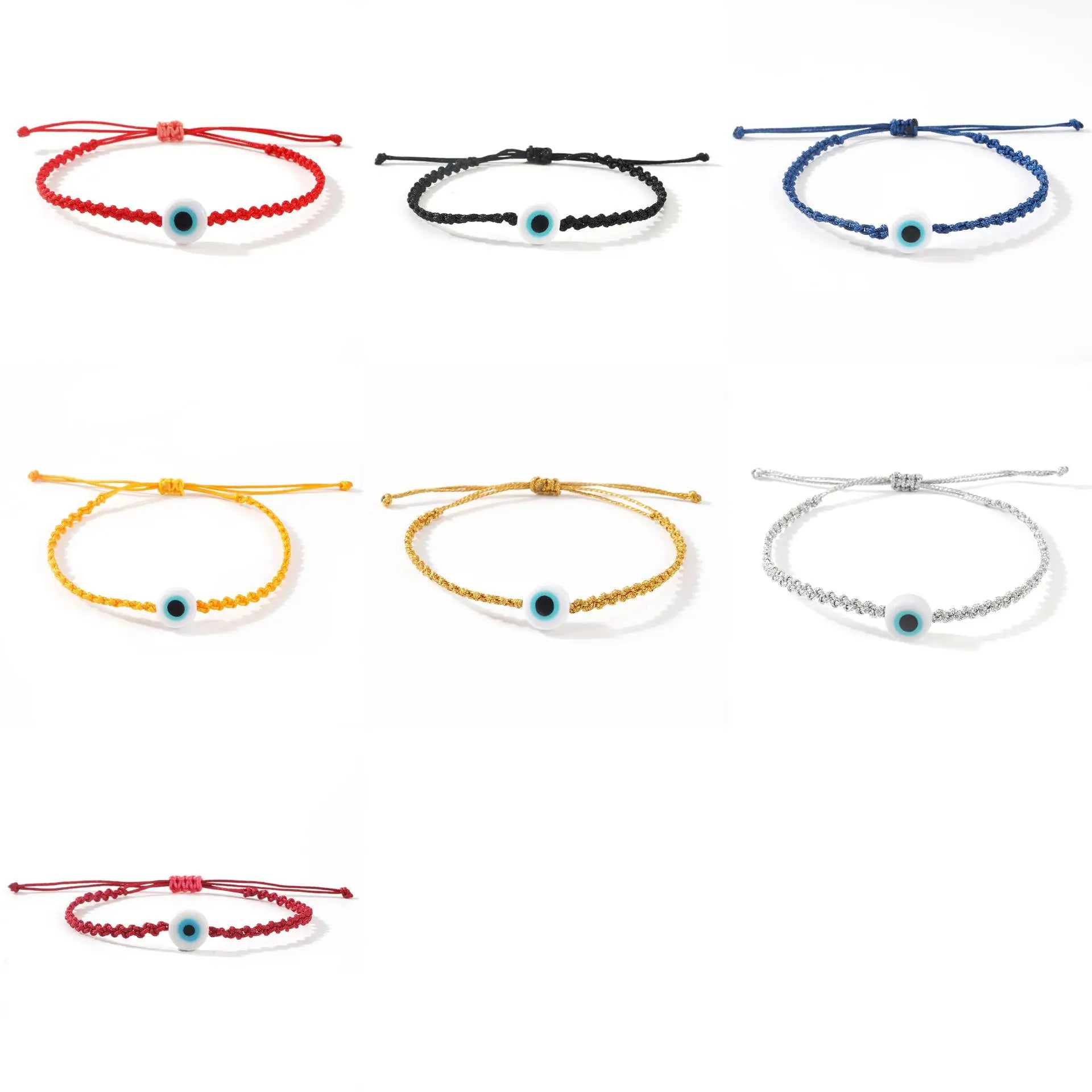 Go2boho Adjustable Evil Eye Glaze Bracelet for Women Handmade Colorful Friendship Jewelry for Good Luck and Spiritual Protection