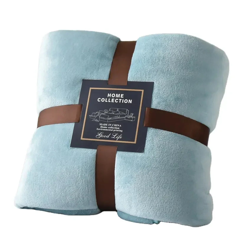 Assorted Bright Colors Blanket Wholesale Fleece Blankets Blankets & Throws 180X200CM for Winter Couch Bed