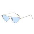 New Trend Good Quality Customized Metal Sunglasses Ladies Fashion Half Round Frame Sunglasses