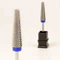 3/32" Medium Wholesale Electric Safety E File Tungsten Super Long Tapered 5 in 1 Carbide Nail Drill Bits Cross Cut in Storage