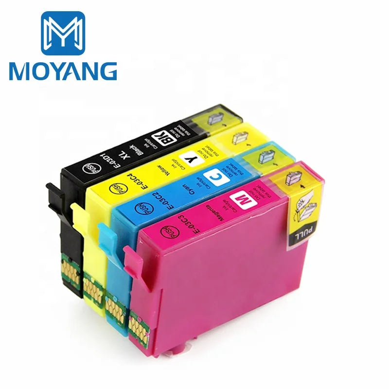 MoYang Compatible for EPSON T03D Ink Cartridge Work Force WF-2861Printer Cartridges T03D1 T03C2 T03C3 T03C4