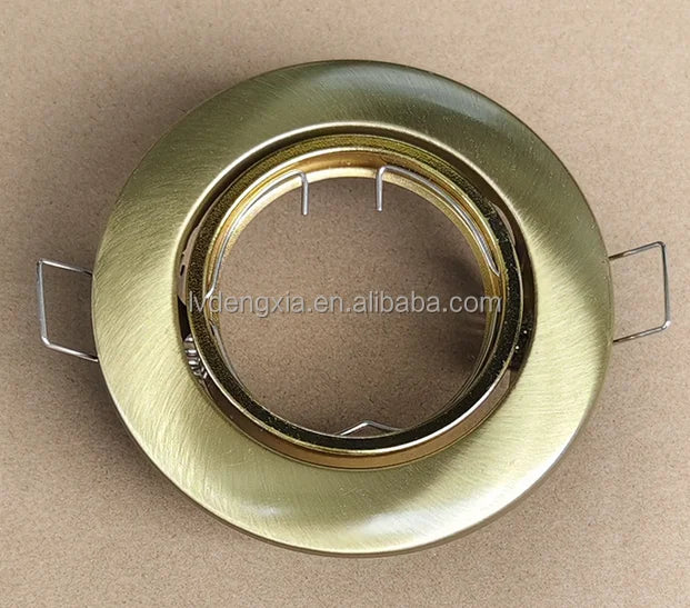 Round square GU10 Spotlight Housing Iron MR16 Downlight Fixture Frame