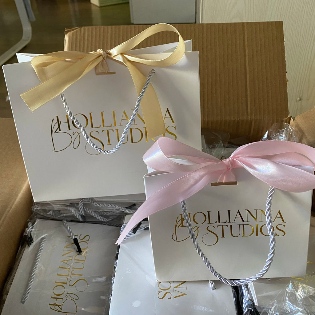 Foldable Reusable Paperbag Custom Small Gift Paper Bags With Logo and Handles