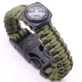 Firestone Tactical Survival Kit Waterproof Nylon Rope Knitted Belt Bracelet Compass Whistle Blade Climbing Emergency Casual