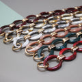 For Deepeel BC004 80cm Adjustable Single Shoulder Strap for Handbag 80cm Acrylic Chains with Resin Bags Accessories