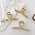 DOWELL Korean Alloy Hairpin Streamer Hair Shark Clip Catch Clip Rhinestone Pearl Metal Claw Hair Clips