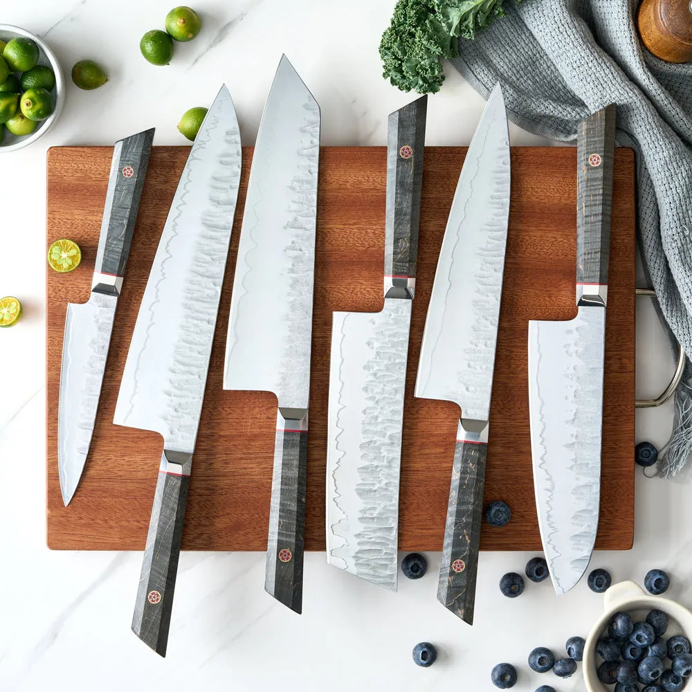Wholesale Japanese Knife Set Hand Forged Kitchen Knife Set Carbon Steel Vg10 Professional Japanese Kitchen Chef Knives Set