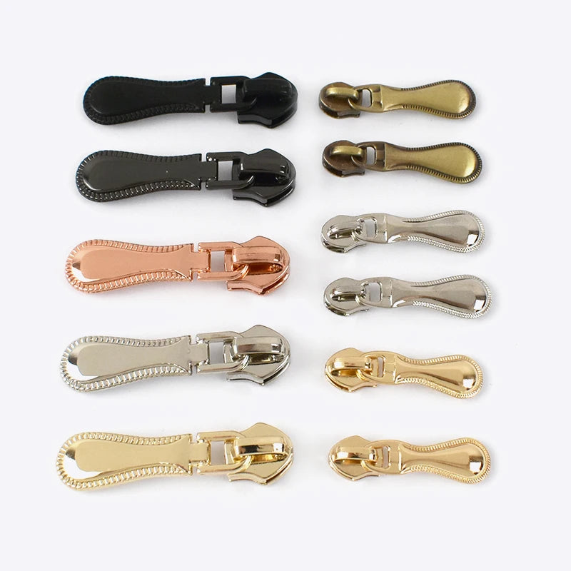 For Deepeel ZT189 3# 5# Auto-lock Open-End Nylon Zip Slider Puller Garment Sewing Zipper Accessories for Clothes