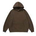 Oversized Pullover Hoodie Custom Logo Printed Polyester Cotton Sportswear for Men Women Autumn Solid Pattern with Hooded Collar