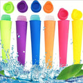 Reusable Food Grade Silicone Frozen Popsicle Maker Ice Popsicle Ice Cream Molds With Lid