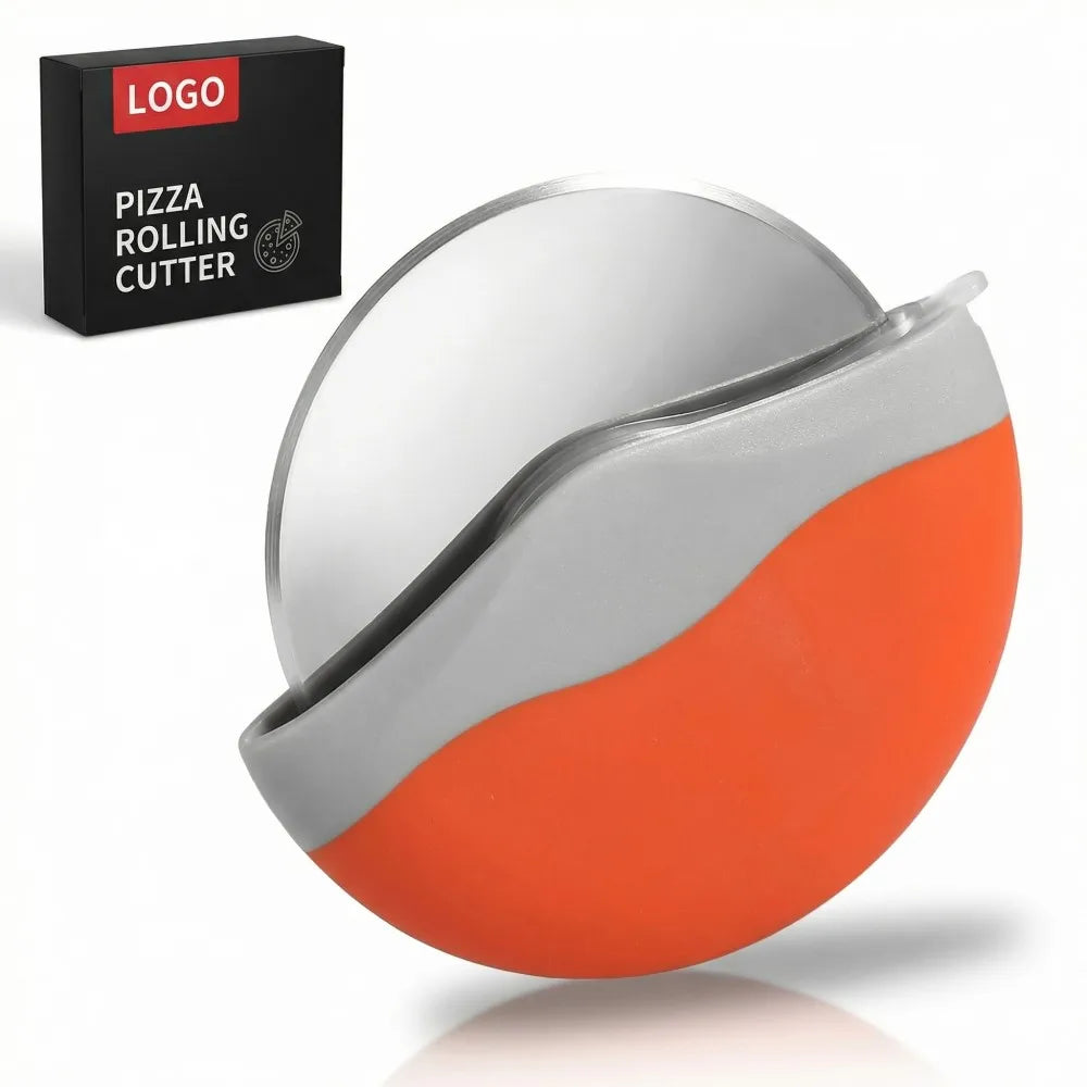 Manjia Premium Pizza Cutter Wheel with Protective Plastic Blade Guard Cover Durable Ergonomic Pizza Slicer