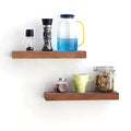 Rustic Wooden Floating Wall Shelves for Living Room Paulownia Wall Mounted Shelf Kitchen100% Solid Wood Wall Display Storage
