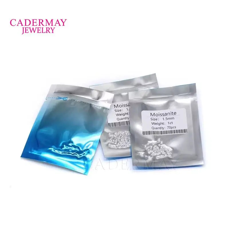Cadermay Wholesale Price Loose Round Moissanite Diamond 3-10mm DEF Color VVS Synthetic Moissanite for Silver Gold Jewelry