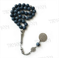 Natural Stone Muslim Rosary Tasbih Tasbeeh Islamic 10mm 33pcs Prayer Peads Misbaha Rosaries Eid Ramadan Gift Rosary Bead Sibha