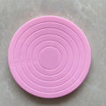 Factory Price Saffron Cake Decorating Tool with Smoothly Revolving Turntable Stand Small Size 100g Plastic Cake Stands