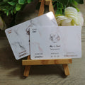 Custom Printing Marbling Color Paper Angel Music Wedding Access Card for Opening and Engagement Party Events
