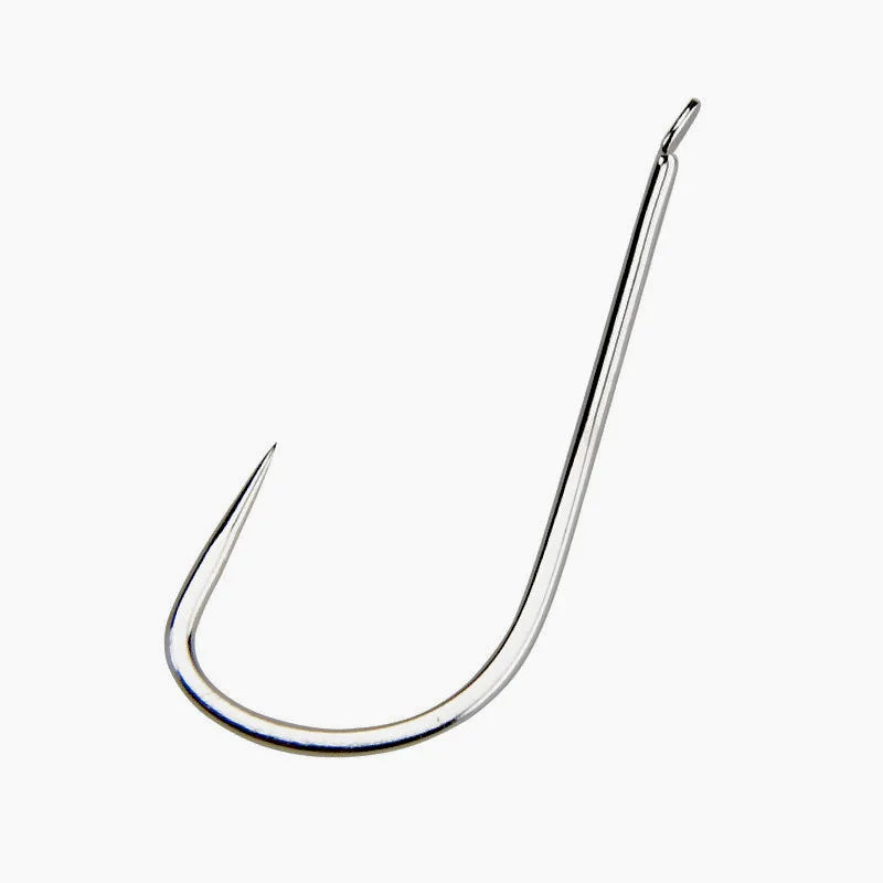 High Carbon Steel Tilapia Sleeve Size 4#~12# Thornless Fishing Hook for Octopus Catfish Bass Pike Bulk Stainless Steel