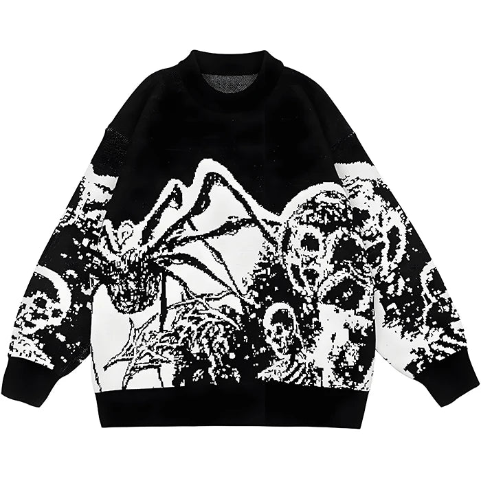 Custom LOGO OEM & ODM Men Sweater Pullover Jacquard Knitted Top Winter Crew Neck Casual Jumper Men Knitwear Custom Knit Sweater