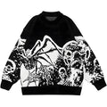 Custom LOGO OEM & ODM Men Sweater Pullover Jacquard Knitted Top Winter Crew Neck Casual Jumper Men Knitwear Custom Knit Sweater