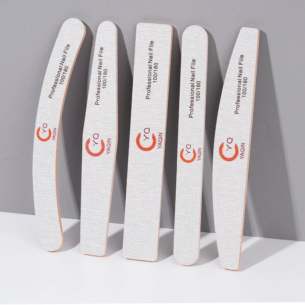 Professional Japanese White Zebra Nail File 80 100 120 150 180 240 320 Manicure Custom Printed Logo Sets Reusable Mini Nail File