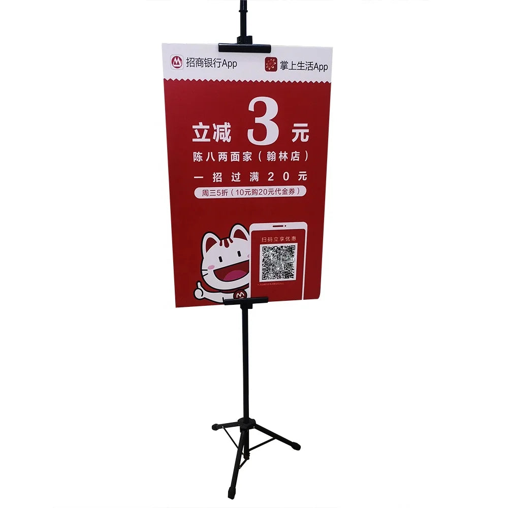 2026 Wholesale Double Sided Tripod Poster Stand