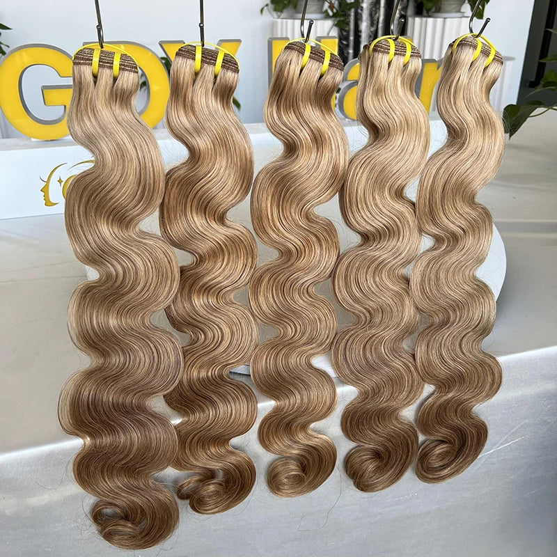 GDY Colored Brazilian 12 a Grade Vietnamese Raw Hair Cuticle Aligned Hair 100% Virgin Human Hair Bundles