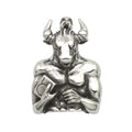 Personality Children's & Men's Charm Punk Rock 3D Animal Bull Tauren Stainless Steel Pendant Necklace