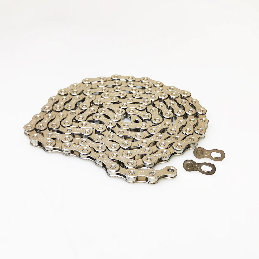 10 Speed Bicycle Chain 116 Links with Missing Link Bike Chain for MTB