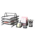New Design Office and School Wire Metal Steel Mesh Desktop Table Desk Supply Caddy  Storage Organizer Set