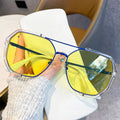Luxury Glasses Fashion Classic Double Bridge Sunglasses Ladies Designer Metal Square Sun Glasses Eye Glasses for Men Trend 2025
