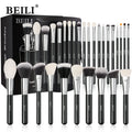 BEILI Wholesale Private Label Make up Brushes Exquisite Facial Goat Hair Makeup Brush Set Big Brocha De Maquillaje
